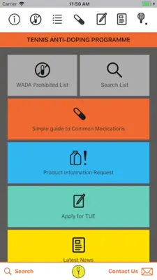 Tennis Anti-Doping Programme android App screenshot 2